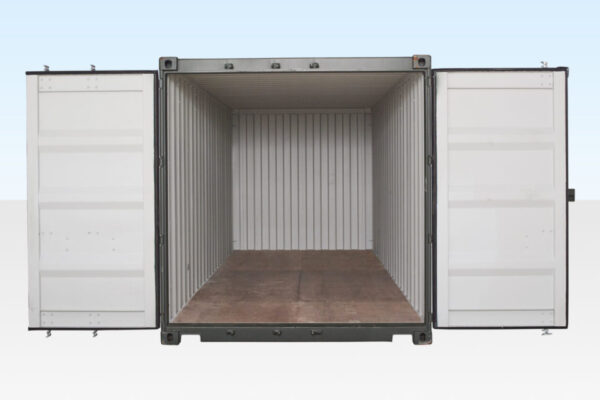 20ft Shipping Container (One Trip) Dark Green (RAL 6007) - Image 4