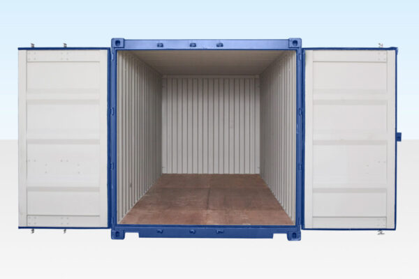 20ft Shipping Container (One Trip) Blue (RAL 5013) - Image 4